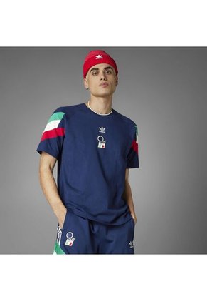 Camiseta Adidas Hombre Italia Originals - Azul