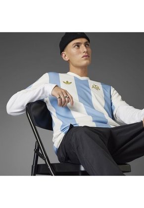 Camiseta Adidas Argentina Aniversario-Azul-Blanco
