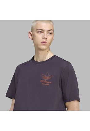 Camiseta Adidas Hombre FCBayern Terrace Icons Graphi-Purpura