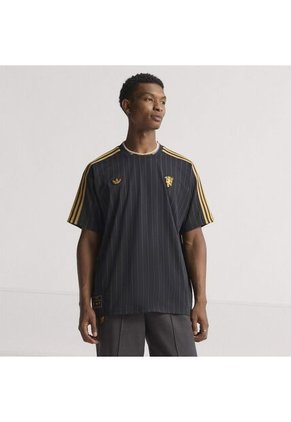 Camiseta Adidas Hombre Terrace Icons Manchester U. - Negro