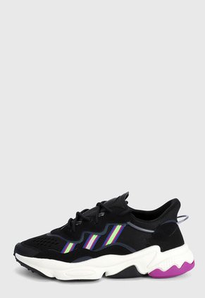 Tenis Lifestyle Negro-Verde-Violeta adidas Originals Ozweego