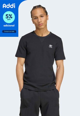 Camiseta adidas Originals Essentials Waffle Negro adidas Originals