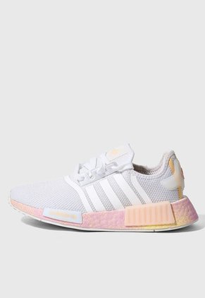 Tenis Lifestyle Negro-Naranja Neón-Blanco adidas Originals NMD_R1