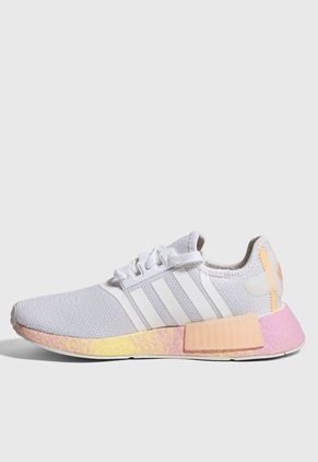 Tenis Lifestyle Negro-Naranja Neón-Blanco adidas Originals NMD_R1