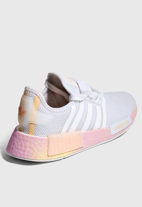 Tenis Lifestyle Negro-Naranja Neón-Blanco adidas Originals NMD_R1