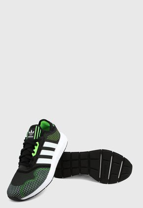 Tenis Lifestyle Negro-Verde-Blanco adidas Originals Swift Run X