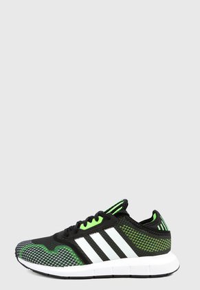 Tenis Lifestyle Negro-Verde-Blanco adidas Originals Swift Run X