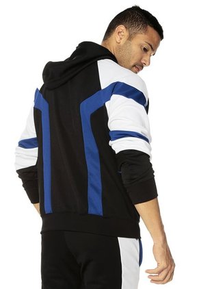 Buzo Negro-Azul-Blanco adidas Originals Eqt Blk Hoody
