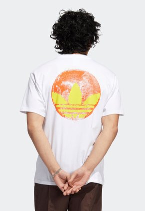 Camiseta Blanco-Naranja-Amarillo adidas Originals Linear Hypersport