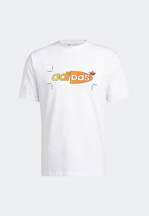 Camiseta Blanco-Naranja-Amarillo adidas Originals Linear Hypersport