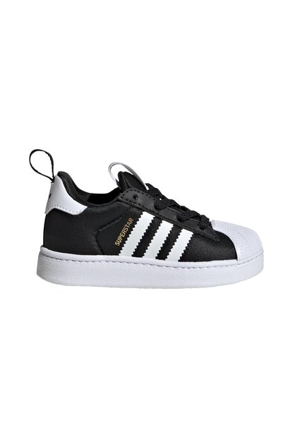 Tenis Negro Adidas Superstar Quickon Bebes