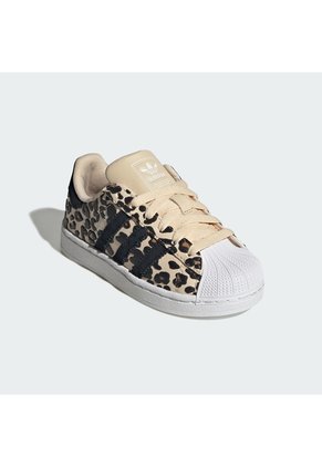 Tenis Beige Adidas Superstar II Niños