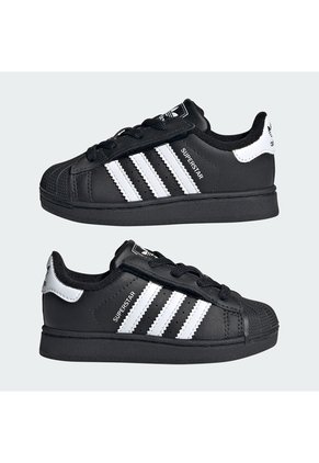 Tenis Negro Adidas Originals Superstar II Bebes