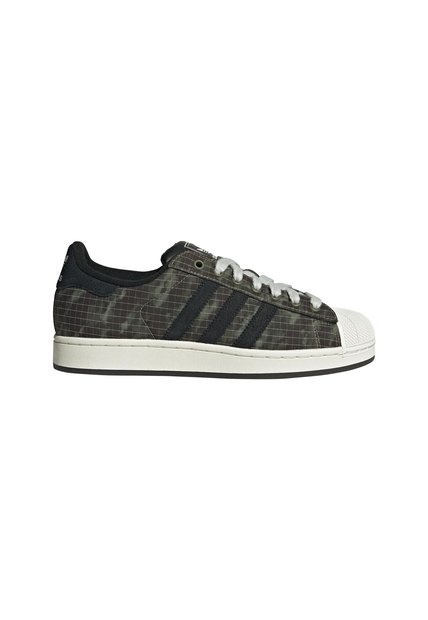 Tenis Gris Adidas Superstar II Negro