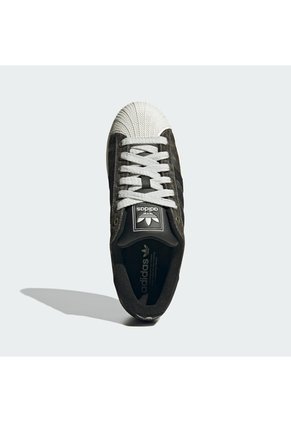 Tenis Gris Adidas Superstar II Negro