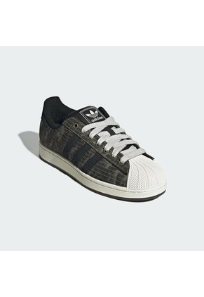 Tenis Gris Adidas Superstar II Negro