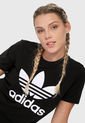 Camiseta Negro-Blanco adidas Originals Triofilo de adidas Originals