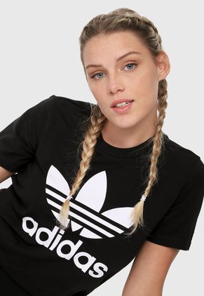 Camiseta Negro-Blanco adidas Originals Triofilo