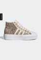 Tenis Lifestyle Beige-Café-Blanco adidas Originals Nizza Platform Mid de adidas Originals
