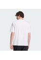 Camiseta Gris Adidas Trifolio Essentials Holgada Hombros Caídos Blanco de adidas Originals