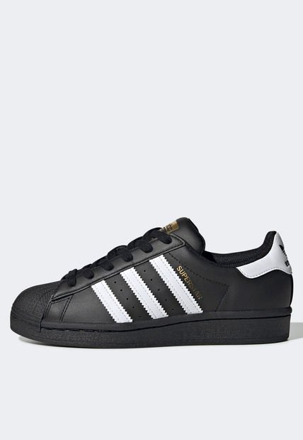 Tenis Lifestyle Negro-Blanco adidas Kids Superstar