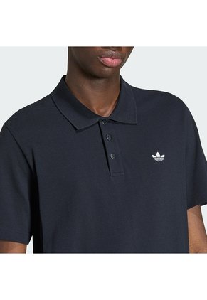 Camiseta Negra Adidas Polo Essentials Trifolio Hombre