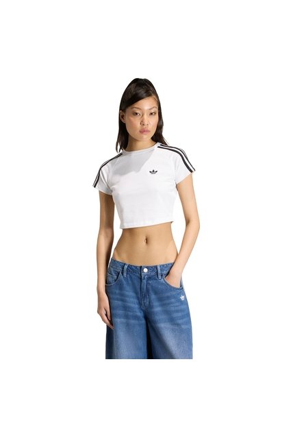 Camiseta Blanca Adidas Sst Baby Mujer