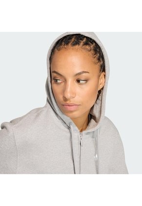 Buzo Gris Adidas Essentials Clásico Mujer