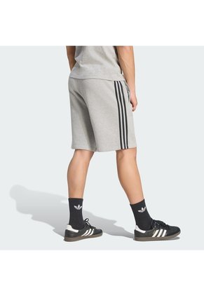 Shorts Gris Adidas 3 Rayas Hombre