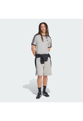 Shorts Gris Adidas 3 Rayas Hombre