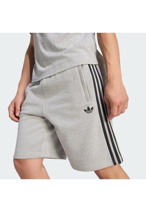 Shorts Gris Adidas 3 Rayas Hombre