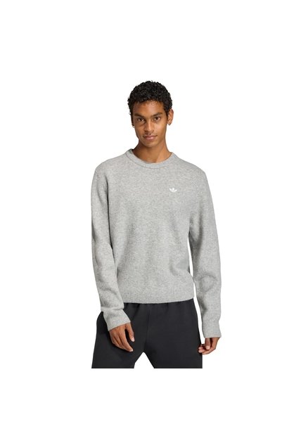Buzo Gris Adidas Trifolio Essentials Hombre