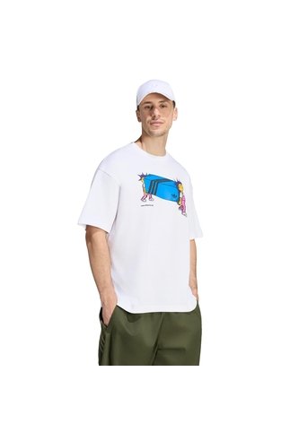Camiseta Blanca Adidas Blue Box Elves Hombre adidas Originals