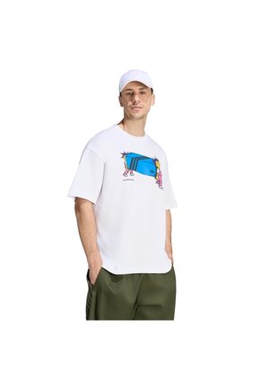 Camiseta Blanca Adidas Blue Box Elves Hombre