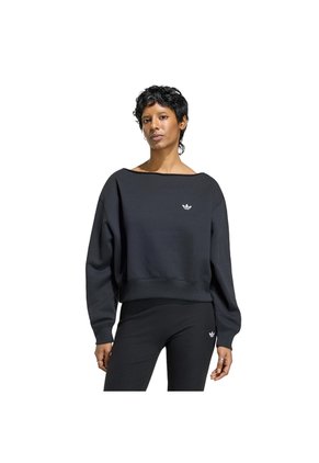 Buzo Negro Adidas Essentials Ancho Mujer