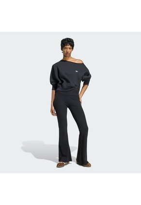 Buzo Negro Adidas Essentials Ancho Mujer