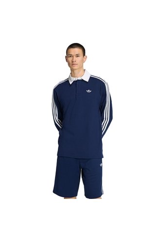 Camiseta Azul Adidas Polo Rugby 3 Rayas Hombre adidas Originals