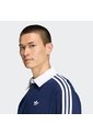 Camiseta Azul Adidas Polo Rugby 3 Rayas Hombre de adidas Originals
