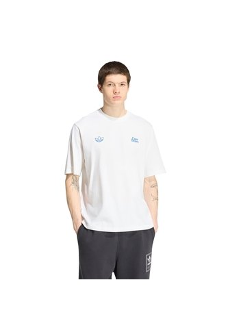 Camiseta Blanca Adidas Care Bear Oversize Hombre adidas Originals