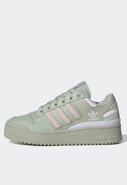 Tenis Lifestyle Verde Oliva-Rosa-Lila adidas Originals Forum Bold Stripes