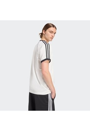 Camiseta Blanca Adidas 3 Rayas Hombre