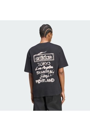 Camiseta Negra Adidas Powder Tongue Hombre