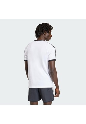 Camiseta Blanca Adidas Ringer 3 Rayas Hombre