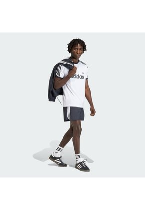 Camiseta Blanca Adidas Ringer 3 Rayas Hombre