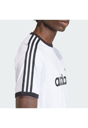 Camiseta Blanca Adidas Ringer 3 Rayas Hombre