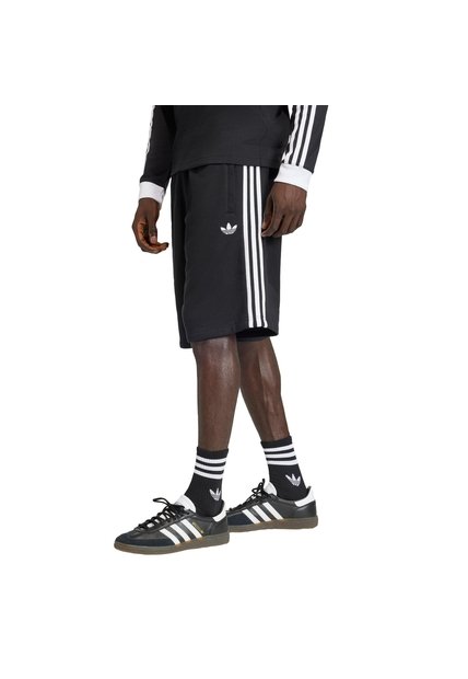 Shorts Negro Adidas 3 Rayas Hombre