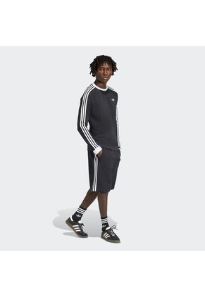 Shorts Negro Adidas 3 Rayas Hombre