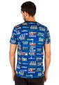 Camiseta Azul Medio adidas Org Trefoil Tee de adidas Originals