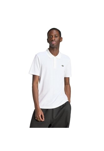 Camiseta Blanca Adidas Polo Essentials Trifolio Hombre adidas Originals