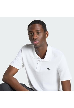 Camiseta Blanca Adidas Polo Essentials Trifolio Hombre